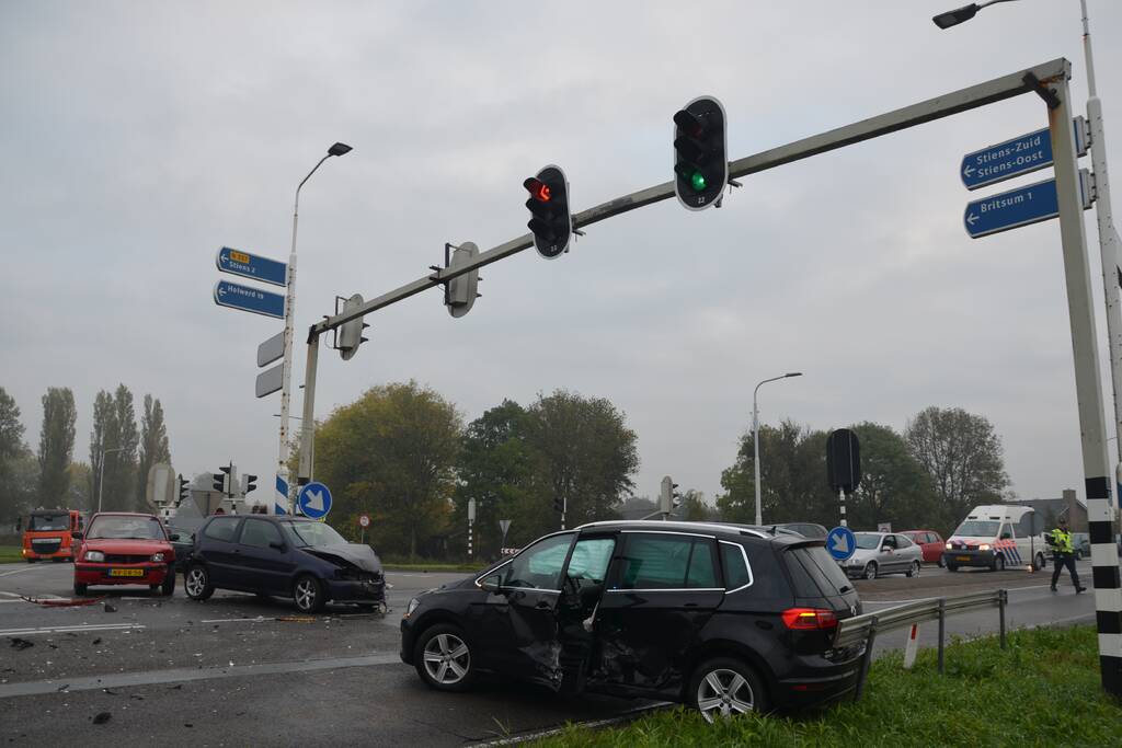 Drie auto's betrokken bij ongeval