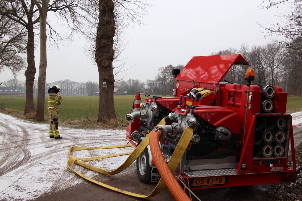 Brand in woonboerderij