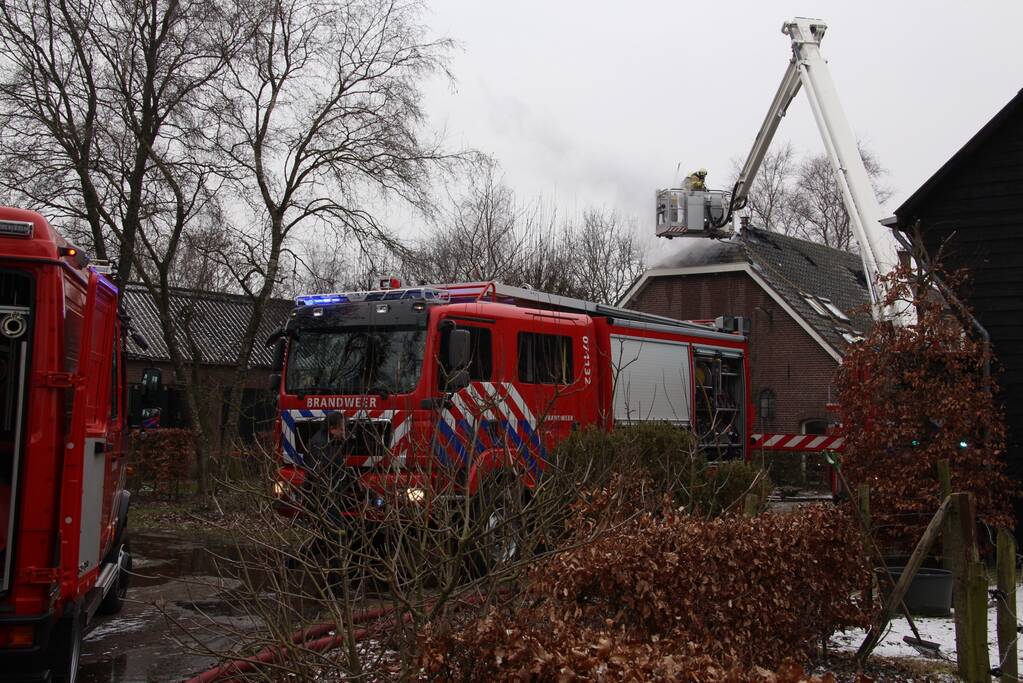 Brand in woonboerderij