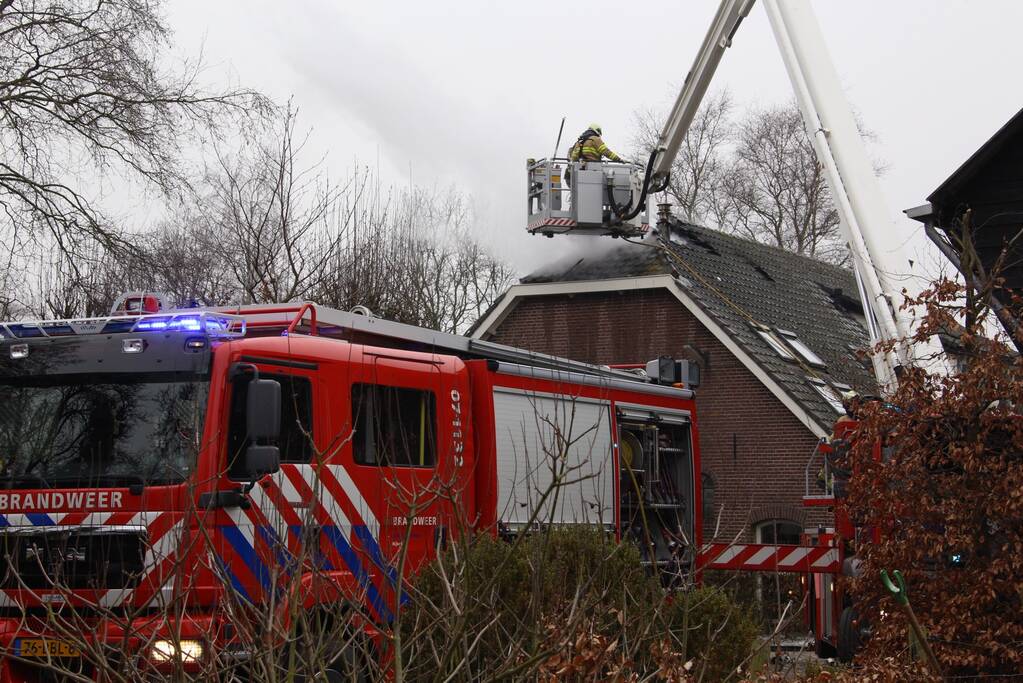 Brand in woonboerderij