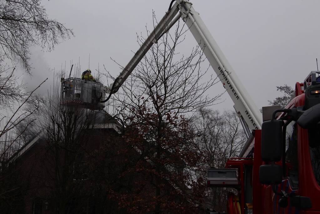 Brand in woonboerderij