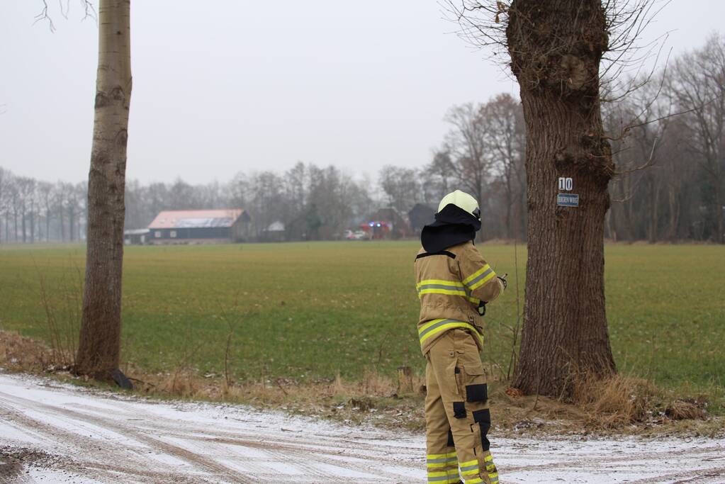 Brand in woonboerderij