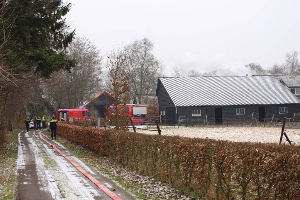 Brand in woonboerderij