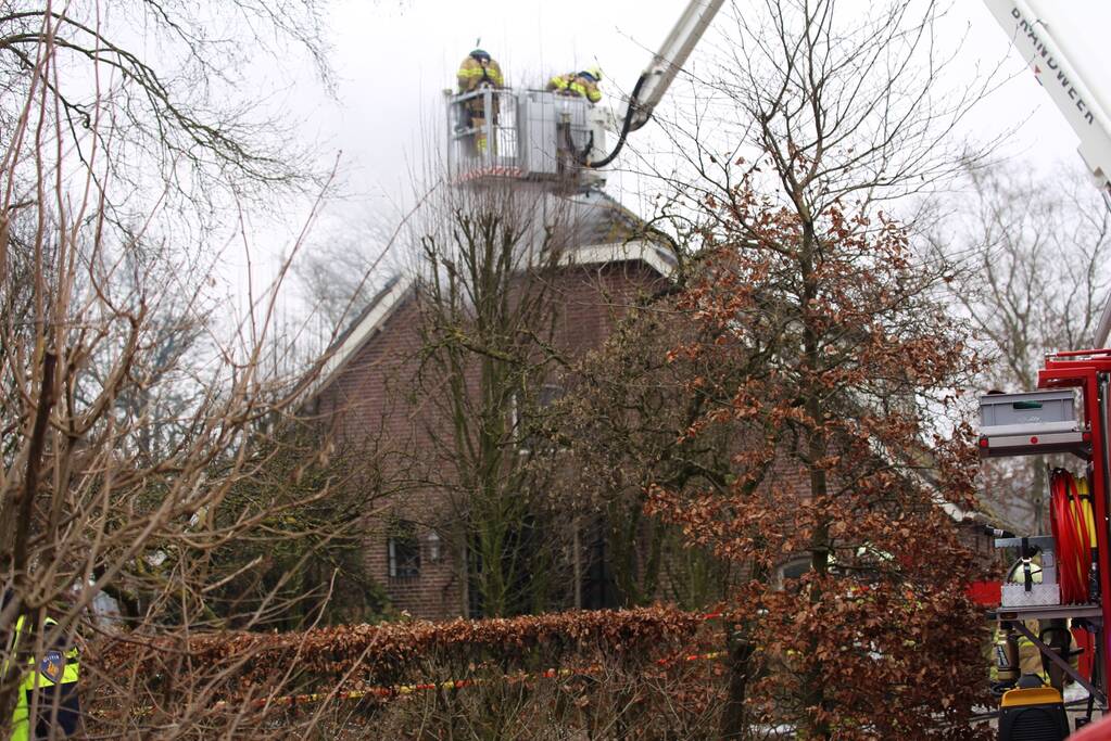 Brand in woonboerderij