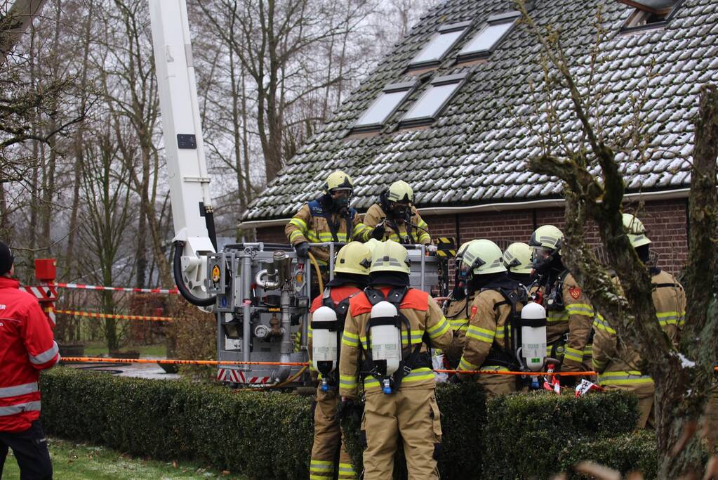 Brand in woonboerderij