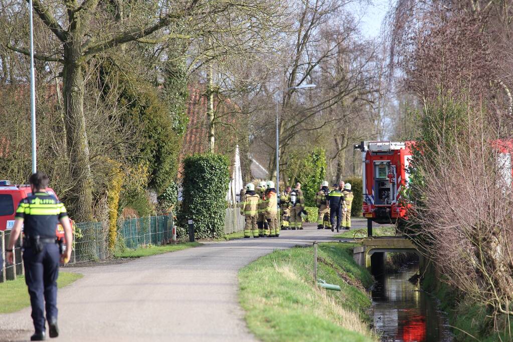 Explosie in schuur, 1 persoon gewond