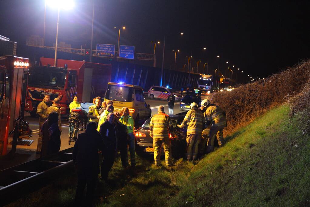 Twee gewonden na eenzijdig ongeval