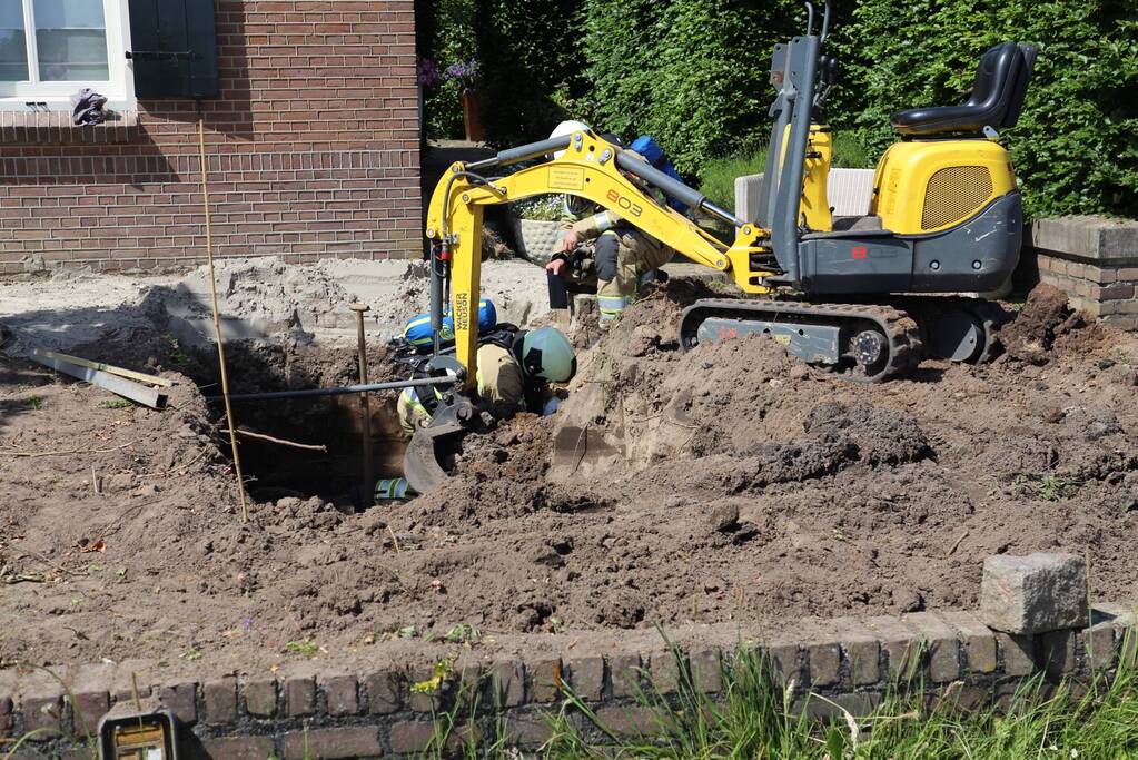 Straat afgezet na gaslek