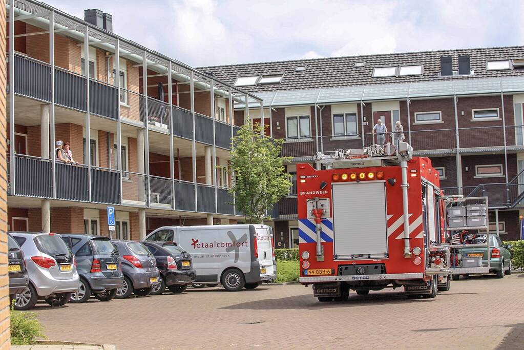 Hoofdwaterleiding gesprongen in woonzorgcomplex