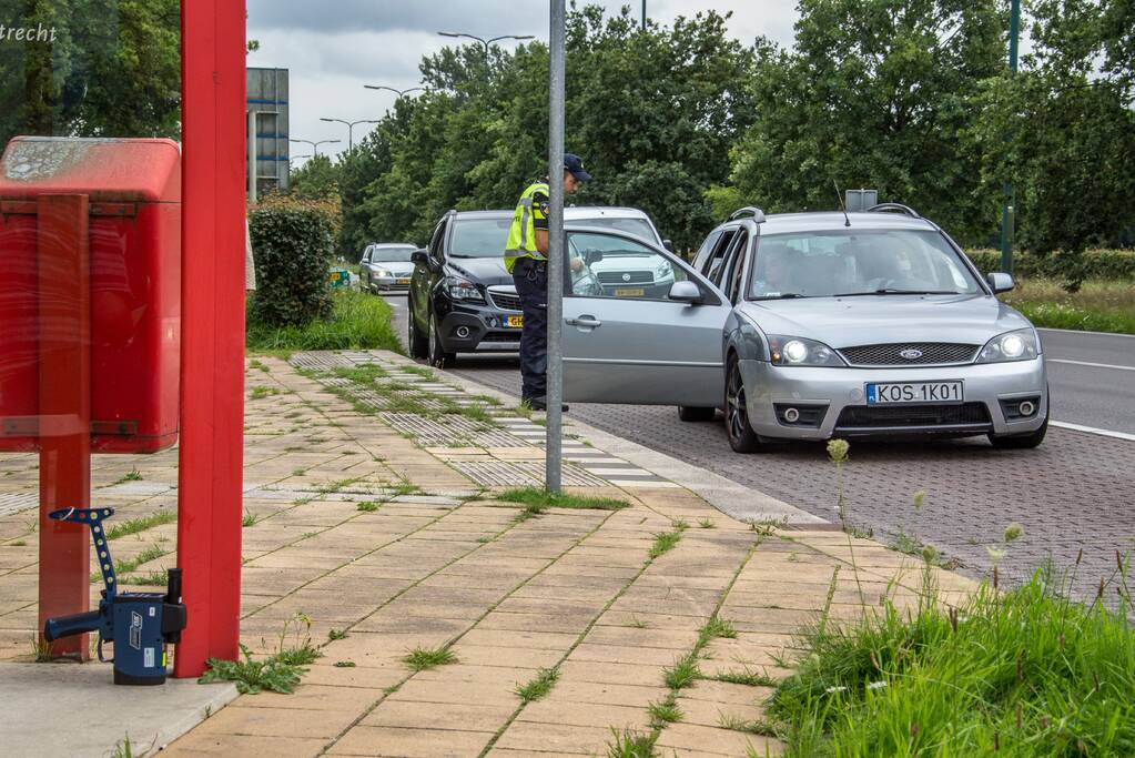 Wederom ongeval tijdens verkeerscontrole