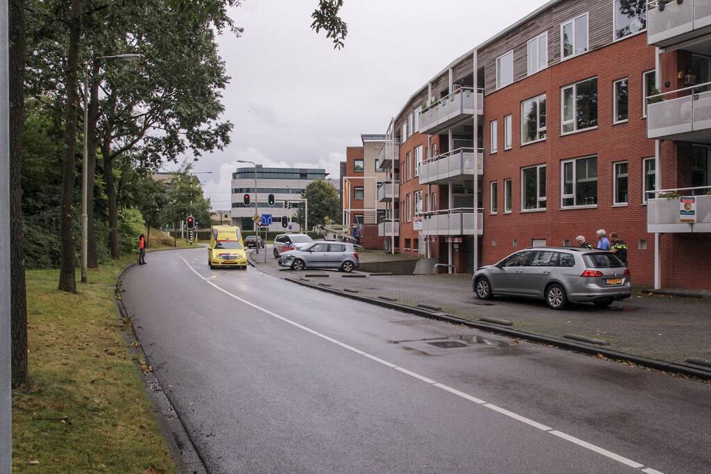 Flinke aanrijding na uitrijden parkeergarage