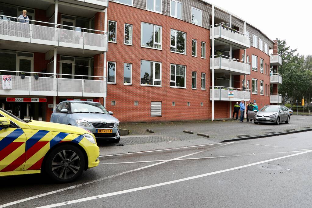 Flinke aanrijding na uitrijden parkeergarage