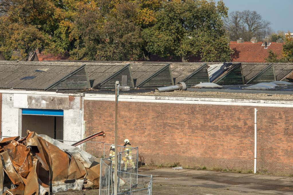 Zeer grote brand voormalige Noack-fabriek, the day after