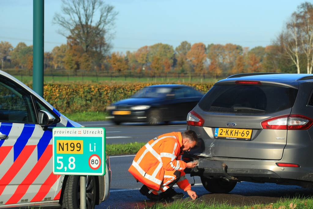 Auto total-loss bij kop-staartbotsing