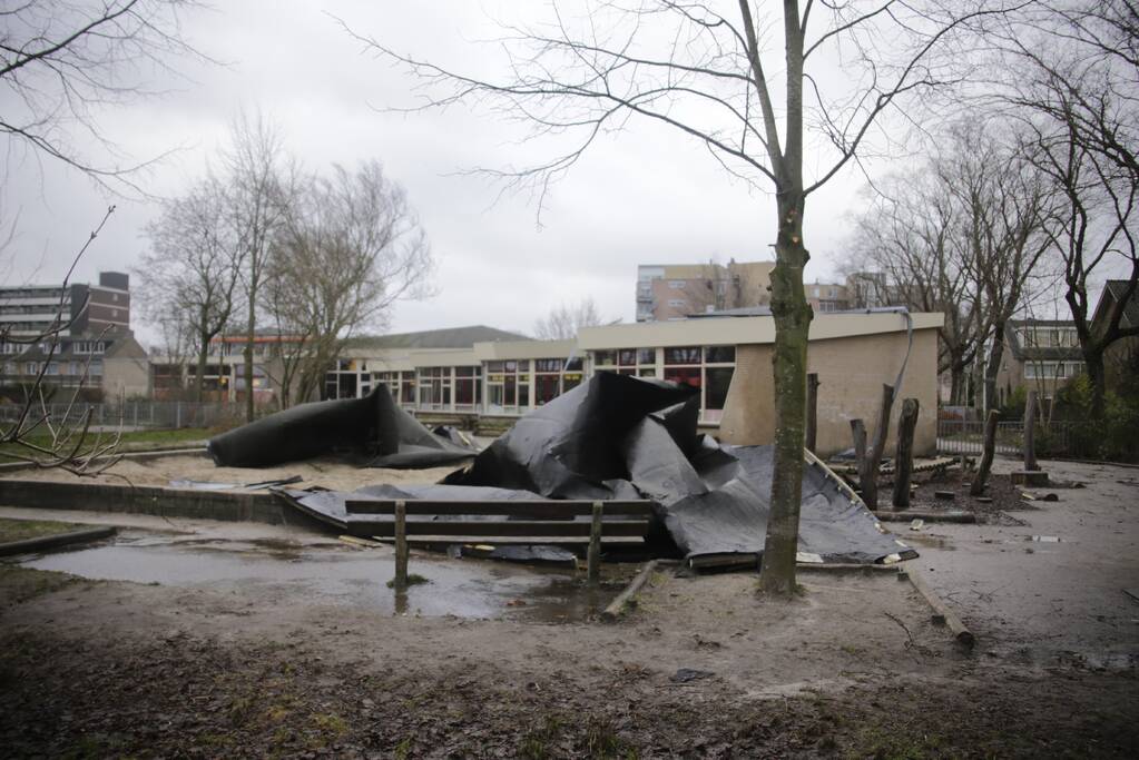 Storm zorgt diverse schades