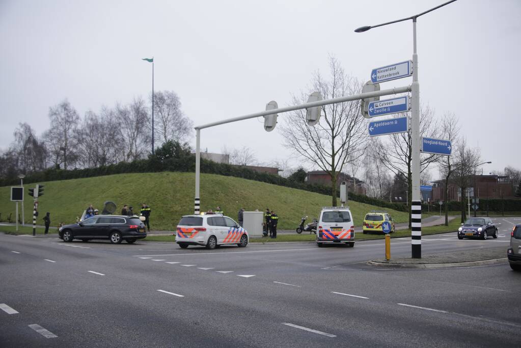 Man gewond na verkeersconflict