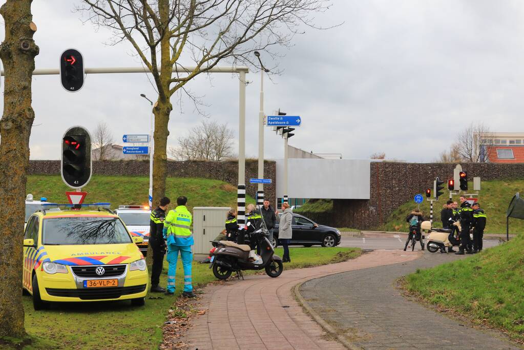 Man gewond na verkeersconflict