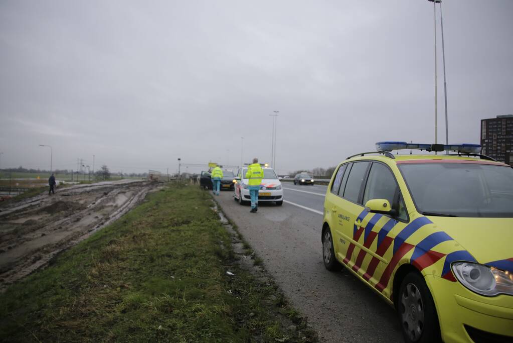 Bestuurster flink geschrokken na kop-staartaanrijding