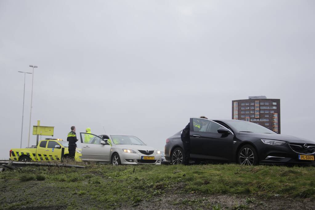 Bestuurster flink geschrokken na kop-staartaanrijding