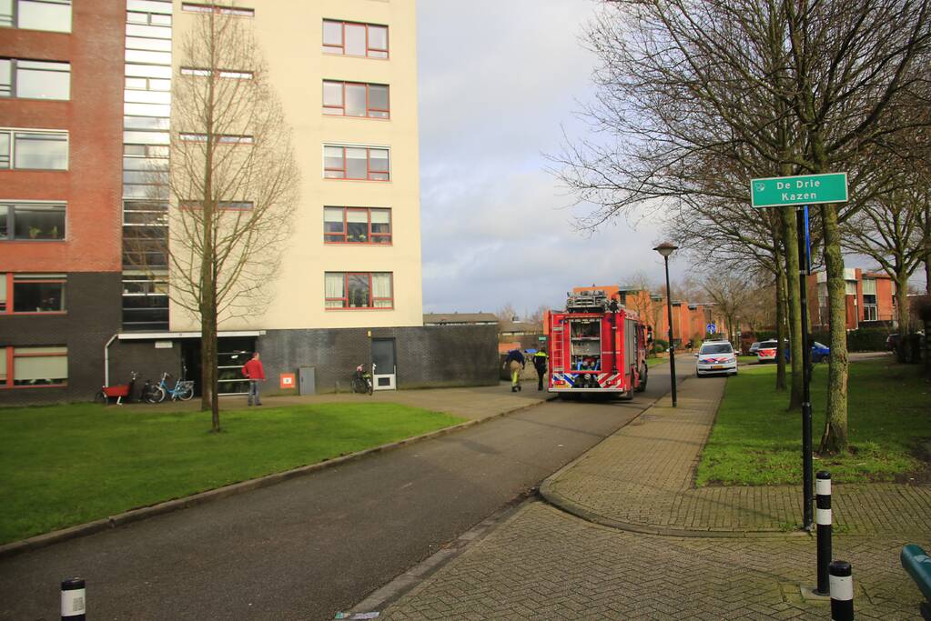 Persoon overleden bij flat brand