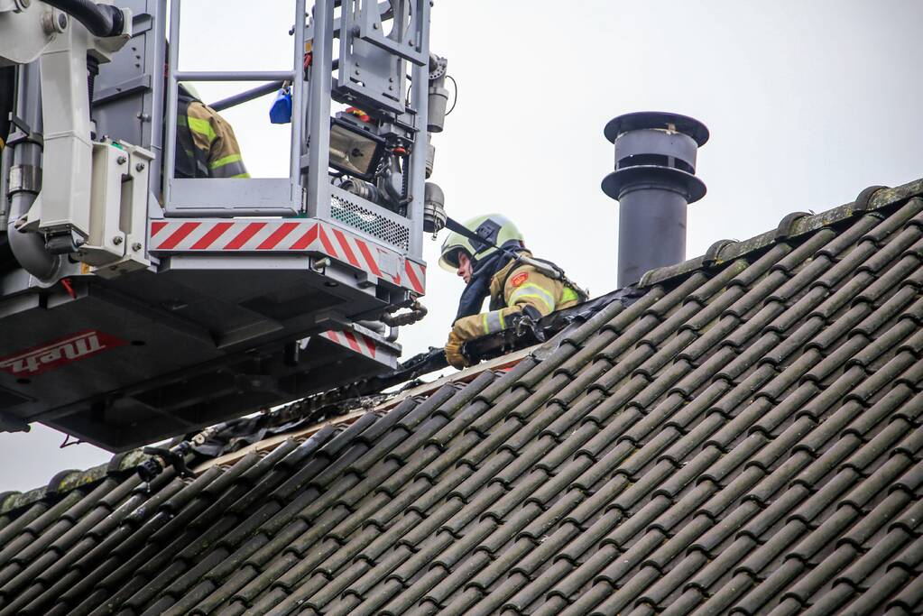 Brandweer druk met schoorsteenbrand