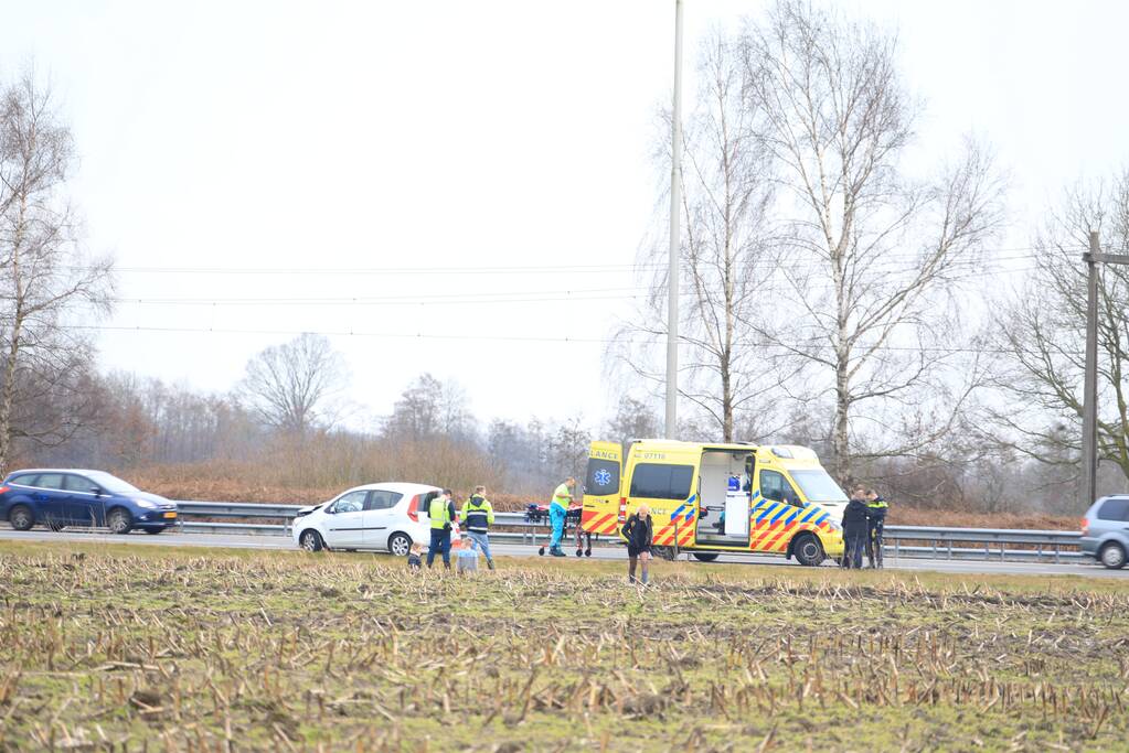 Kop-staartongeval op snelweg