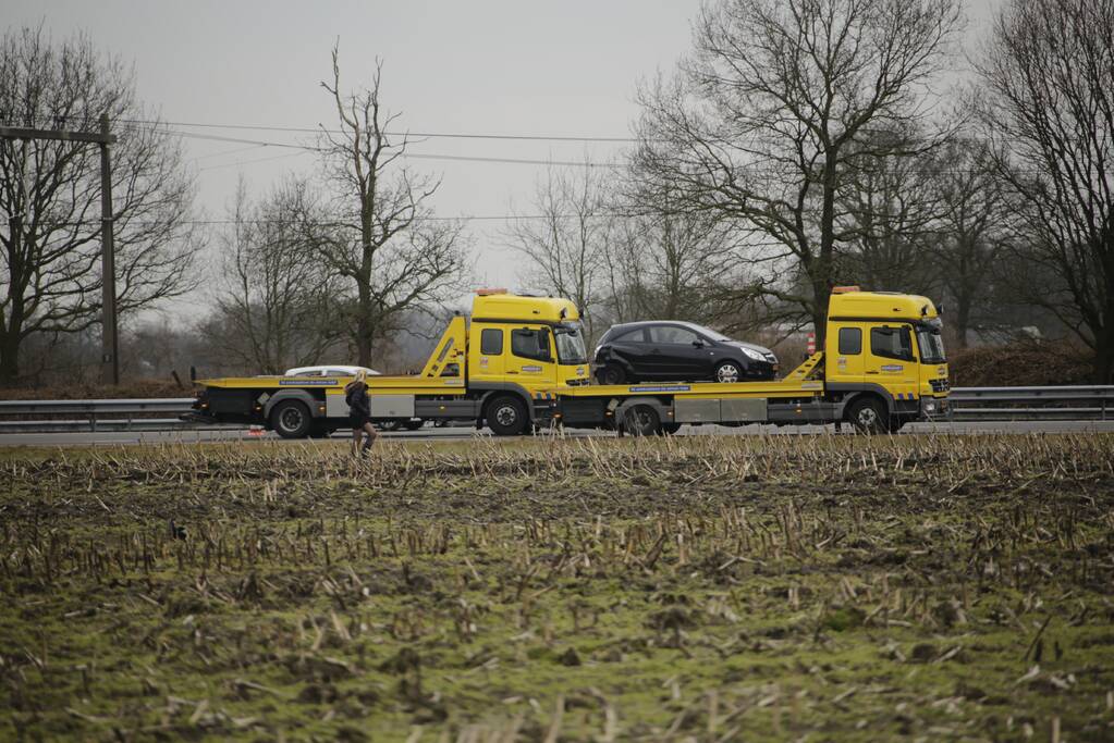 Kop-staartongeval op snelweg