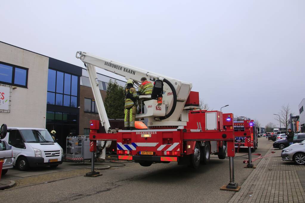 Brand in machine slagerij