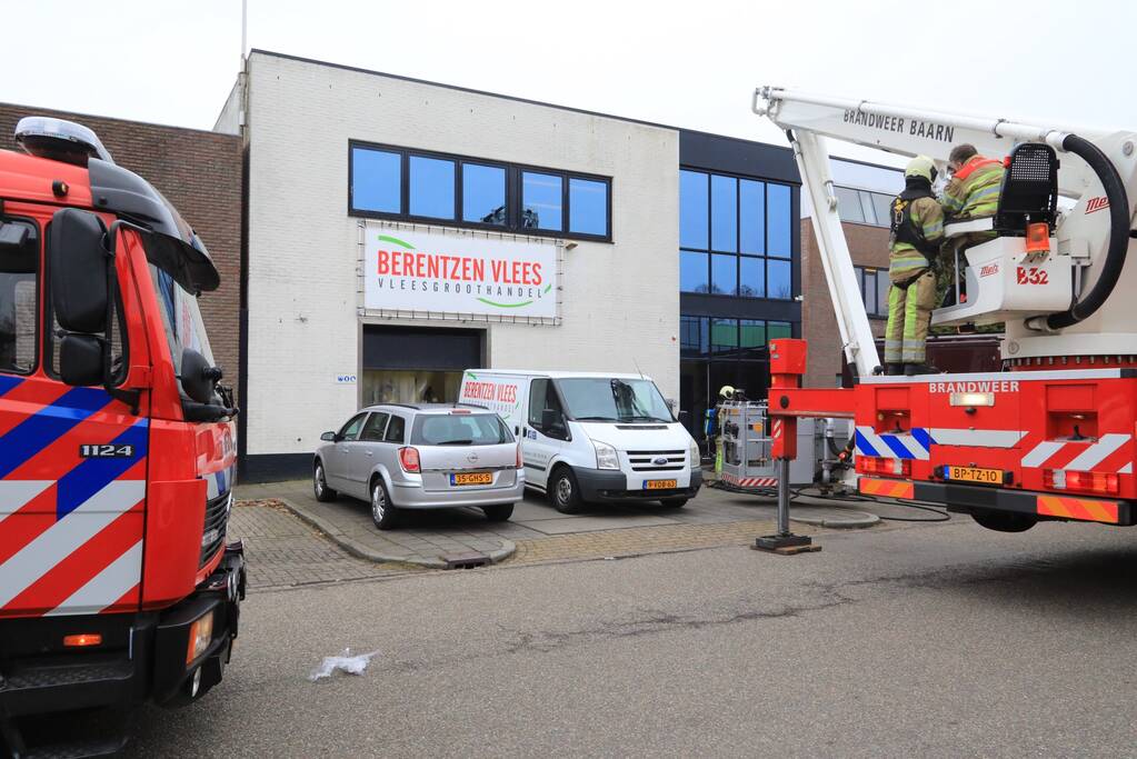 Brand in machine slagerij