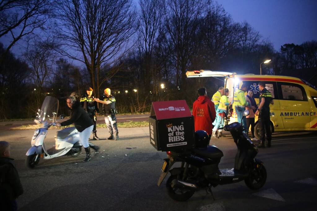 Scooterijster gewond na ongeval