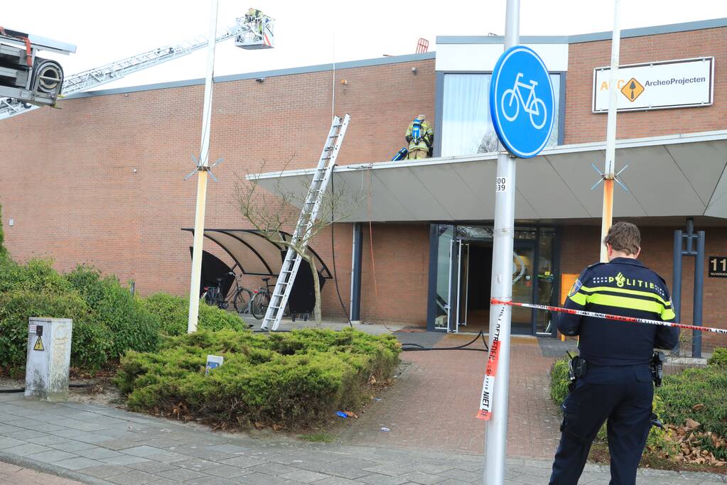 Brand op dak na werkzaamheden