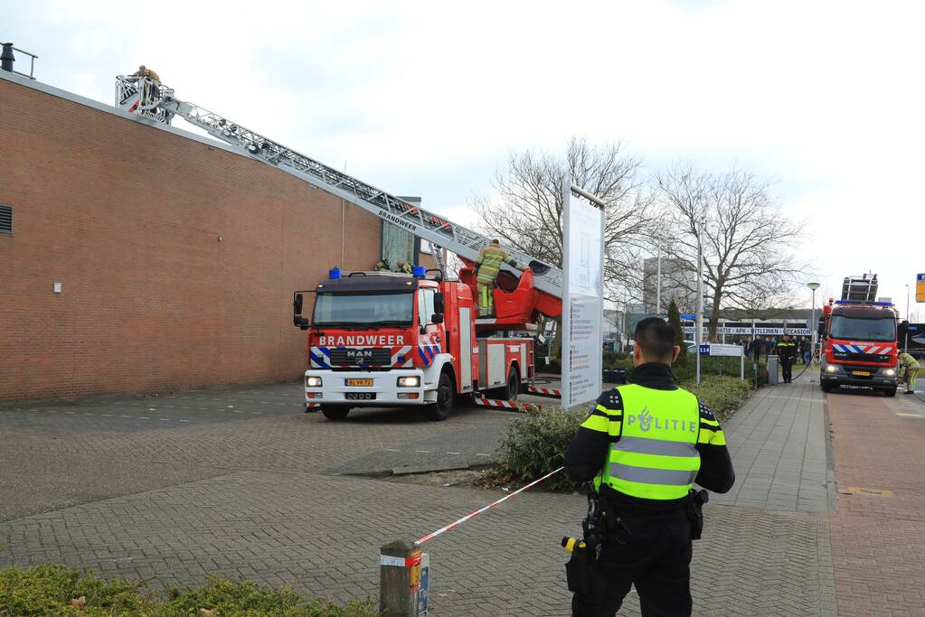 Brand op dak na werkzaamheden