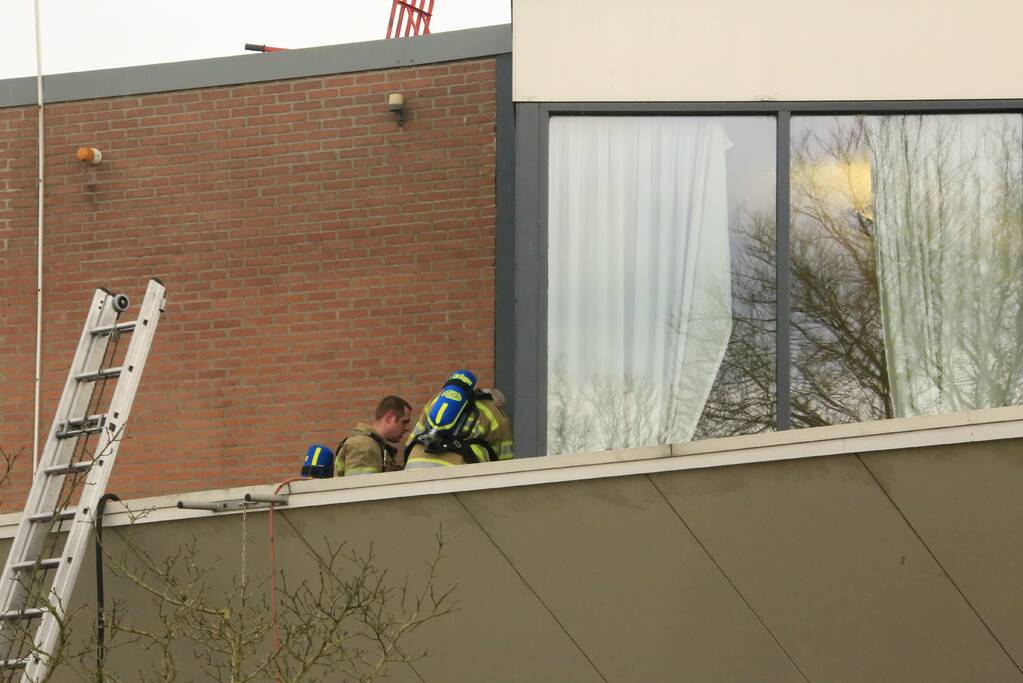 Brand op dak na werkzaamheden