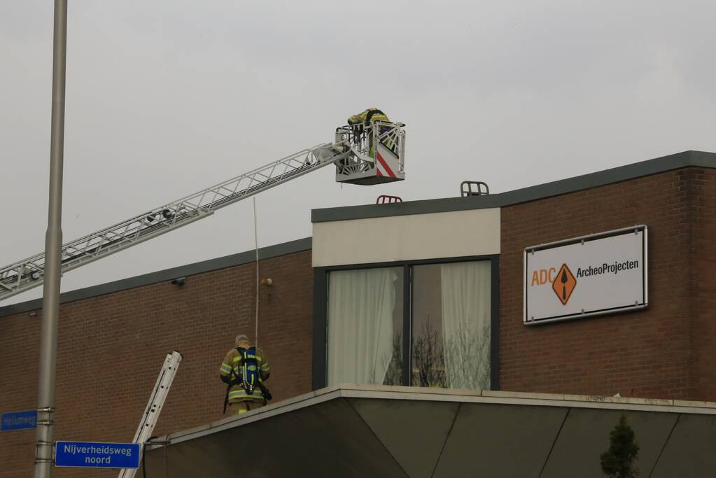 Brand op dak na werkzaamheden