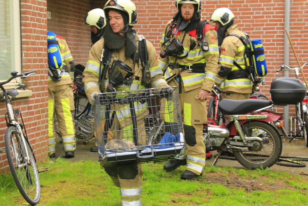 Flat ontruimd na brandstichting