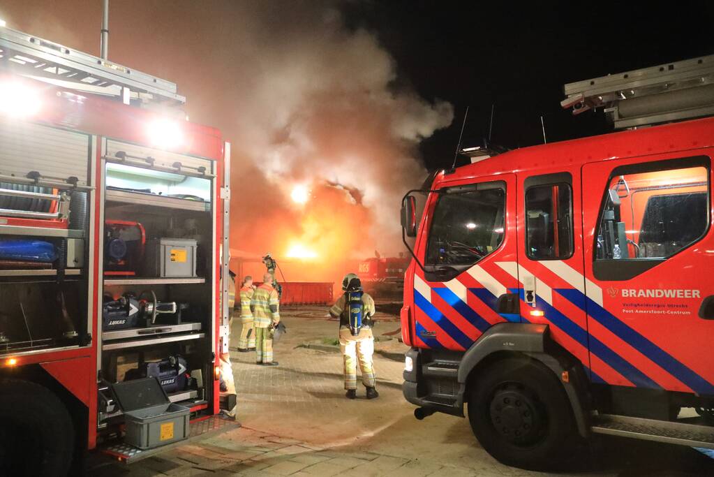 Voormalig sporthal verwoest door brand