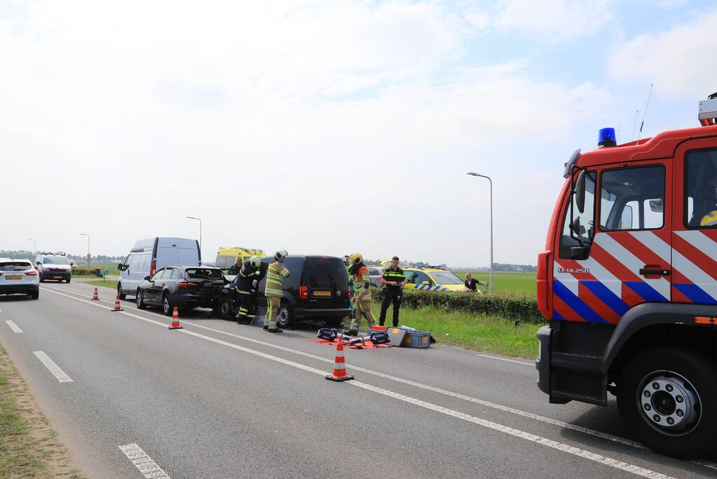 Meerdere gewonden bij kop-staartaanrijding