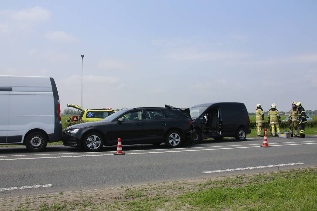 Meerdere gewonden bij kop-staartaanrijding