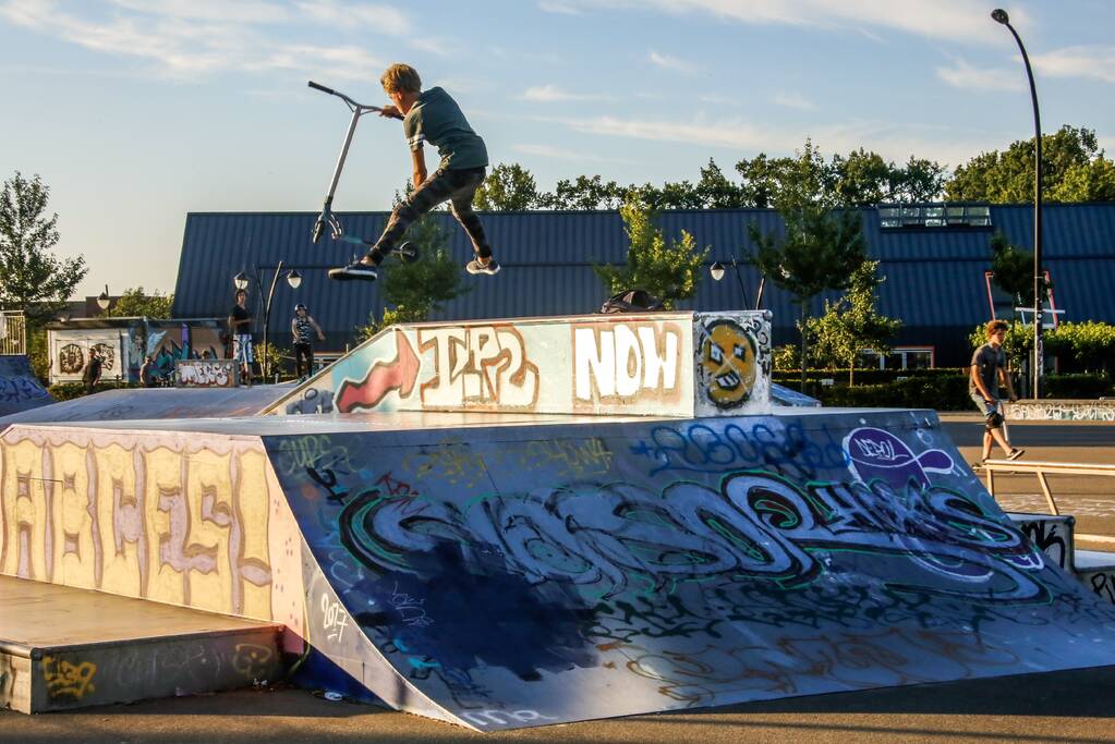 Skaters teleurgesteld over omgespoten clown