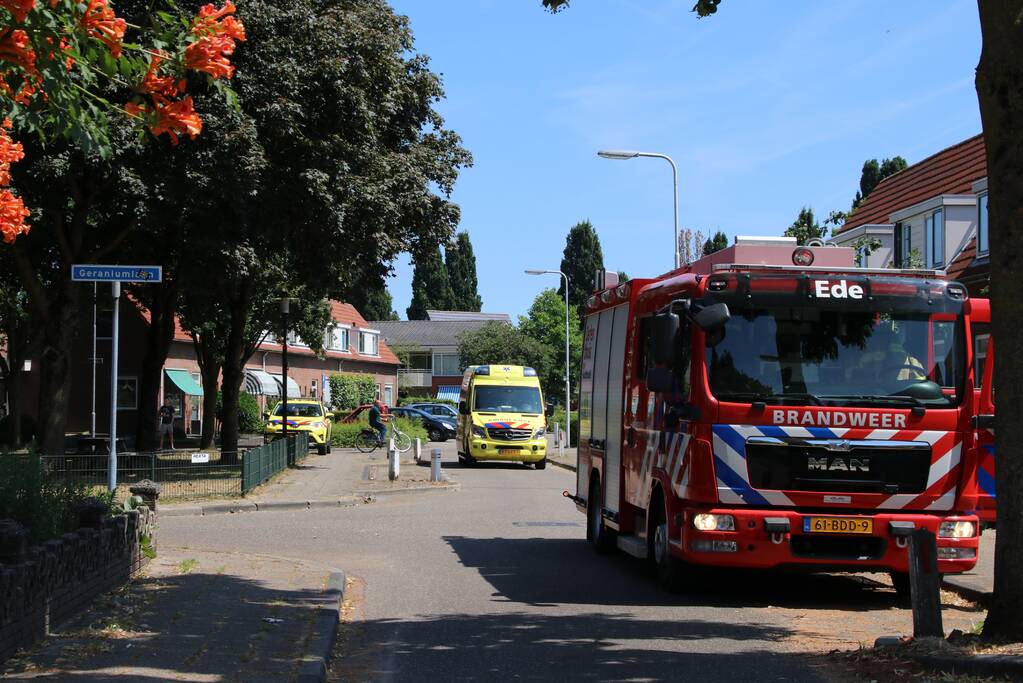 Kledingkast in brand