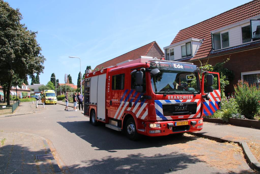 Kledingkast in brand