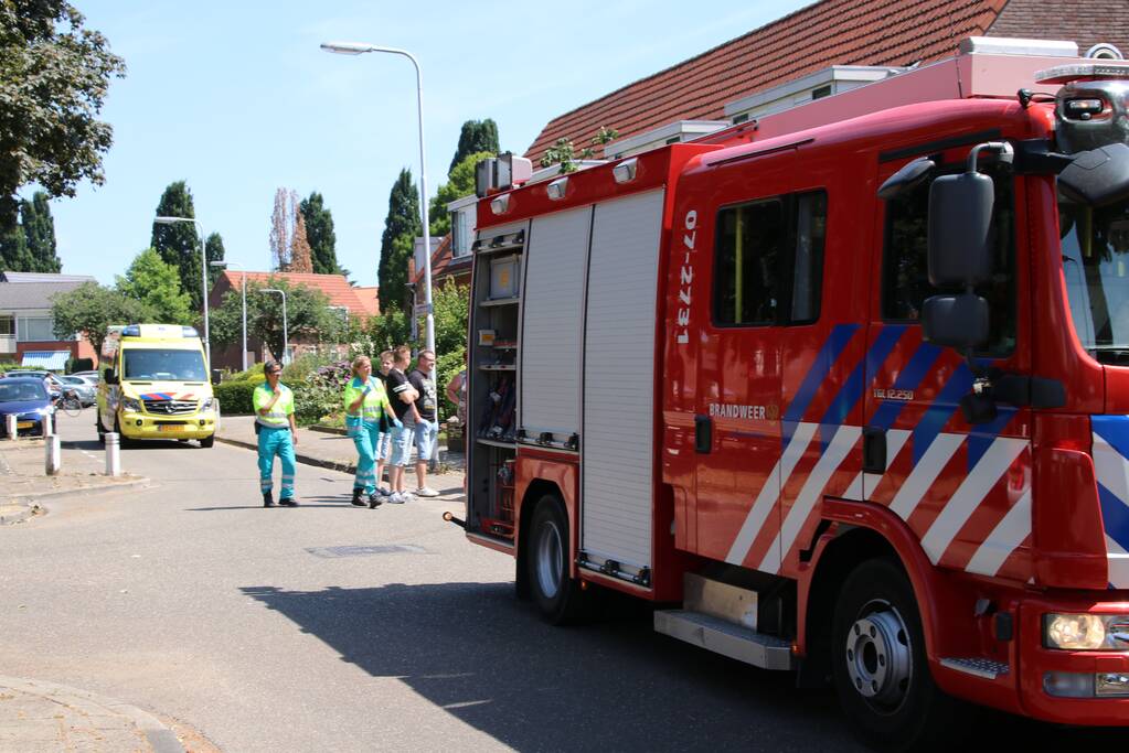 Kledingkast in brand