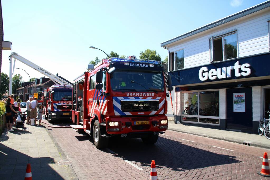 Brand in schuur van Geurts Tweewielers