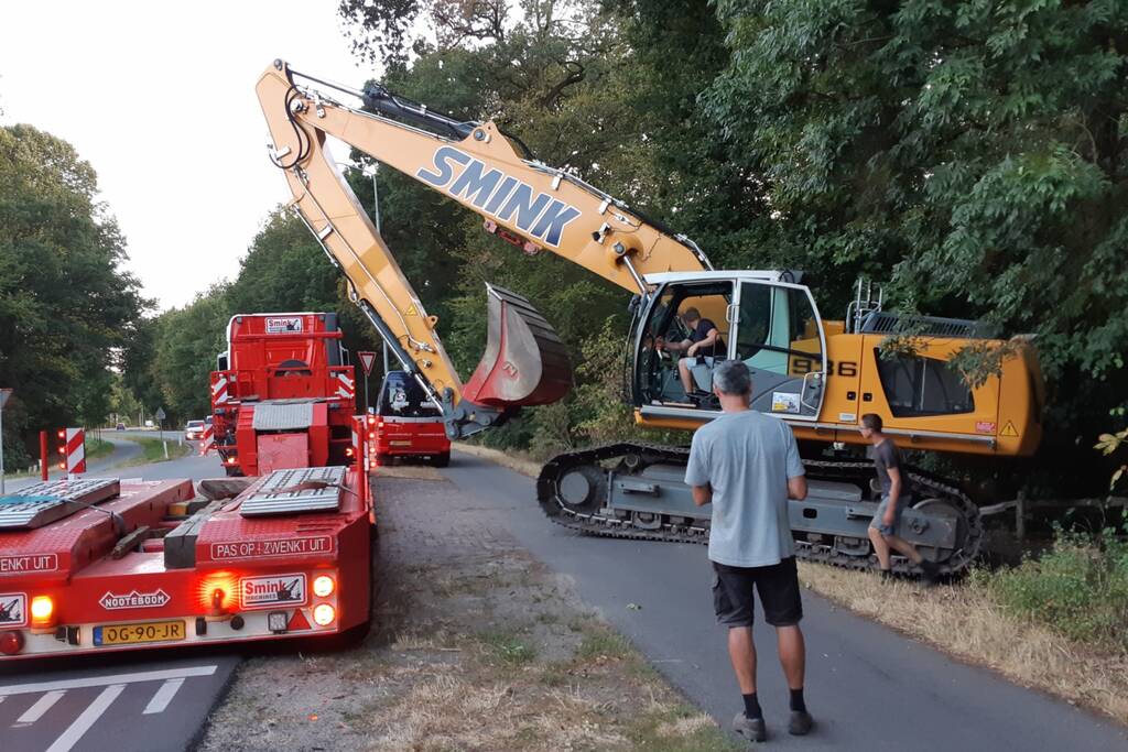 Voorbereiding voor ontploffing van bom in vollegang