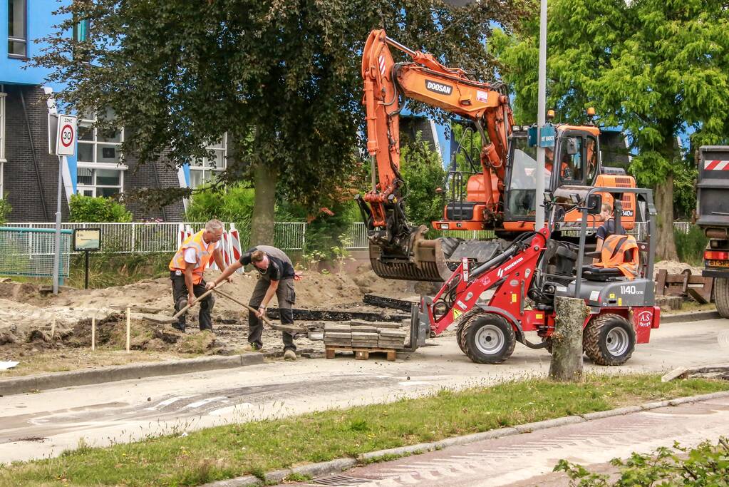 Wegwerkzaamheden fietsoversteek gestart