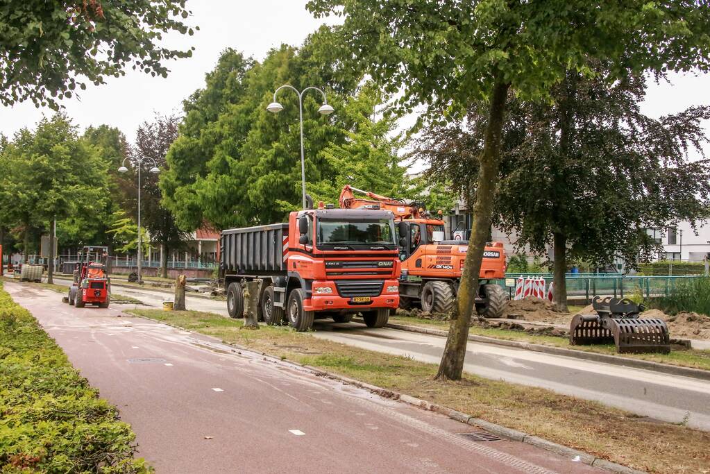 Wegwerkzaamheden fietsoversteek gestart