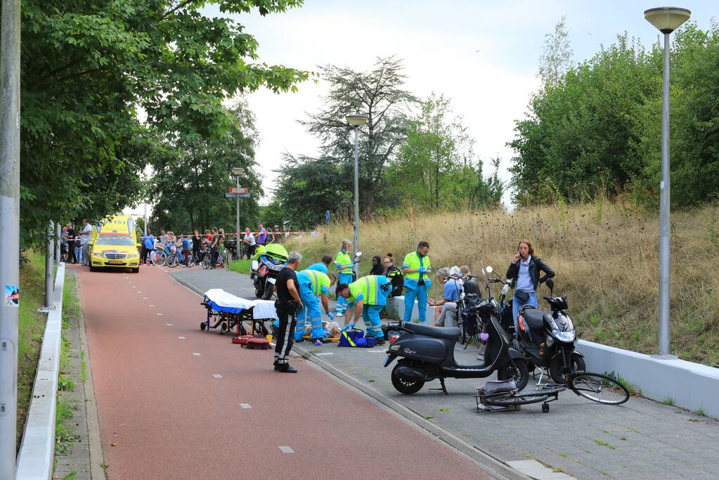 Fietser zwaargewond na ongeval