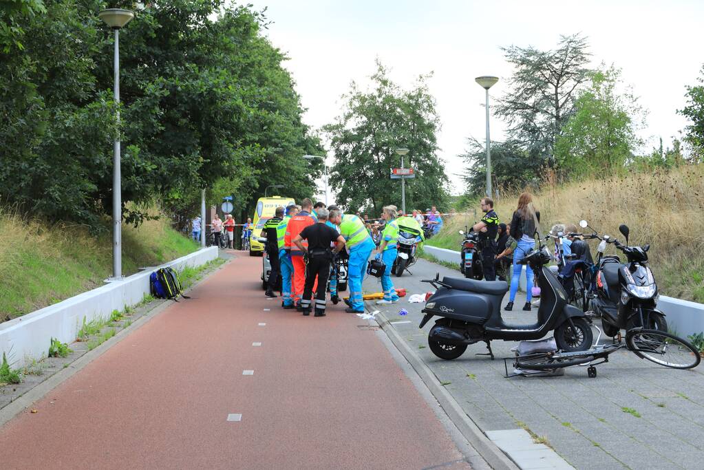 Fietser zwaargewond na ongeval