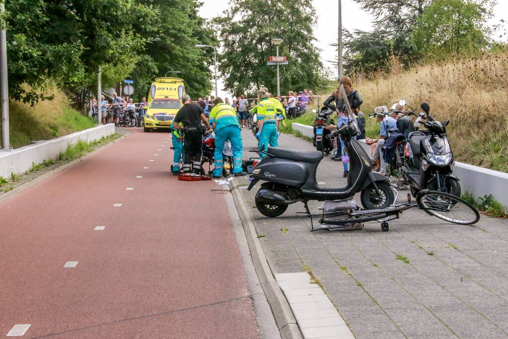 Fietser zwaargewond na ongeval