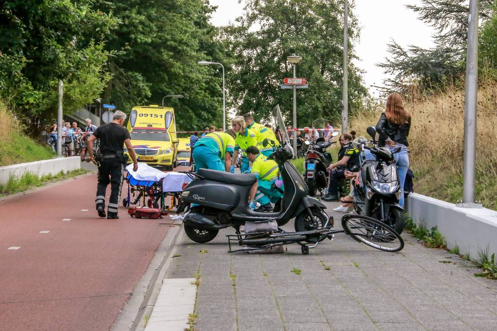 Fietser zwaargewond na ongeval